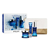 Payot Blue Techni Liss Jour Glättende chronoaktive Creme 50 ml + Glättendes chronoaktives Gel 15 ml + Konzentratfüllung Chronoaktives Serum 30 ml, + Kulturbeutel, Kosmetikset