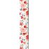 Ditipo Geschenkpapier 70 x 200 cm weiß rote Blumen