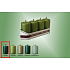 Lima Candle glatter grüner Metallzylinder 40 x 70 mm 4 Stück