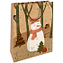 Nekupto Geschenk Kraftbeutel 28 x 37 Weihnachtsschneemann 607 WKHL