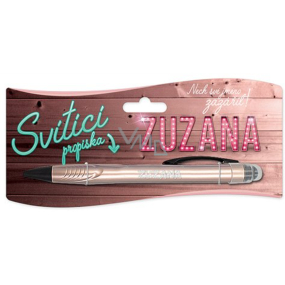 Nekupto Glühender Stift mit dem Namen Zuzana, Touch Tool Controller 15 cm