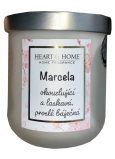 Heart & Home Frische Leinen Soja-Duftkerze mit dem Namen Marcela 110 g