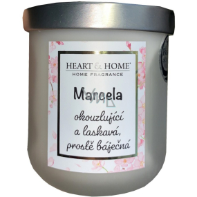 Heart & Home Frische Leinen Soja-Duftkerze mit dem Namen Marcela 110 g