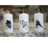 Lima Sporty Cyclist Kerze weiß Zylinder 50 x 100 mm 1 Stück
