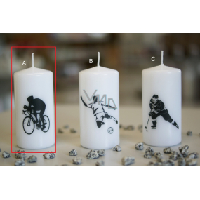 Lima Sporty Cyclist Kerze weiß Zylinder 50 x 100 mm 1 Stück