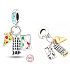 Charm Sterling Silber 925 Italien Pisa, Reisearmband-Anhänger