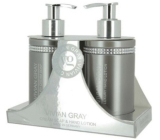 Vivian Gray Crystals Grey Luxus-Flüssigseife mit Spender 250 ml + Luxus-Handlotion mit Spender 250 ml, Kosmetikset