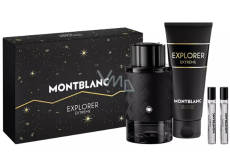 Montblanc Explorer Extreme parfém 100 ml + sprchový gel 100 ml + 2 x cestovní sprej 7,5 ml, dárková sada pro muže