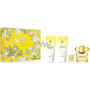 Versace Yellow Diamond Pour Femme Eau de Toilette 90 ml + Körpermilch 100 ml + Duschgel 100 ml + Eau de Toilette 5 ml, Geschenkeset für Frauen Versace Yellow Diamond Pour Femme Eau de Toilette 90 ml + Körpermilch 100 ml + Duschgel 100 ml + Eau de Toilette 5 ml, Geschenkeset für Frauen