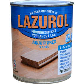 Lazurol Aqua P UREX V1301 polomat odolný lak na dřevo bezbarvý, 600 g Lazurol Aqua P UREX V1301 polomat odolný lak na dřevo bezbarvý, 600 g