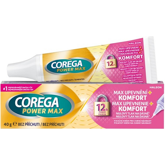 Corega Power Max Befestigung + Komfort Haftcreme für Zahnprothesen 40 g