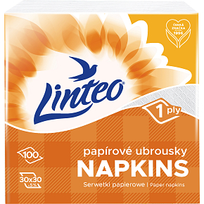 Linteo Papierhandtücher 1-lagig 30 x 30 cm, 100 Stk.