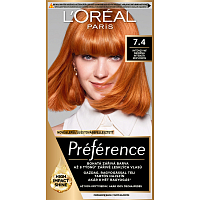 L'oreal Paris Préférence Haarfarbe, intensives Kupfer 7.4