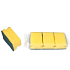 Spokar Geschirrschwamm, profiliert, 78 × 60 × 45 mm, Packung 3 Stück