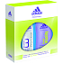 Adidas Action 3 Pro Klares Antitranspirant Deodorant Spray für Frauen 150 ml + Full Vitality Duschgel 250 ml, Kosmetikset
