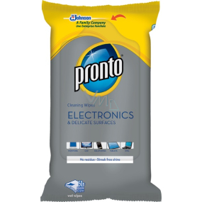 Pronto Electronics Tücher zum Reinigen empfindlicher Oberflächen und Elektronik 50 Stück