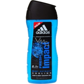 Adidas Fresh Impact 2in1 Duschgel für Körper und Haare für Männer 250 ml