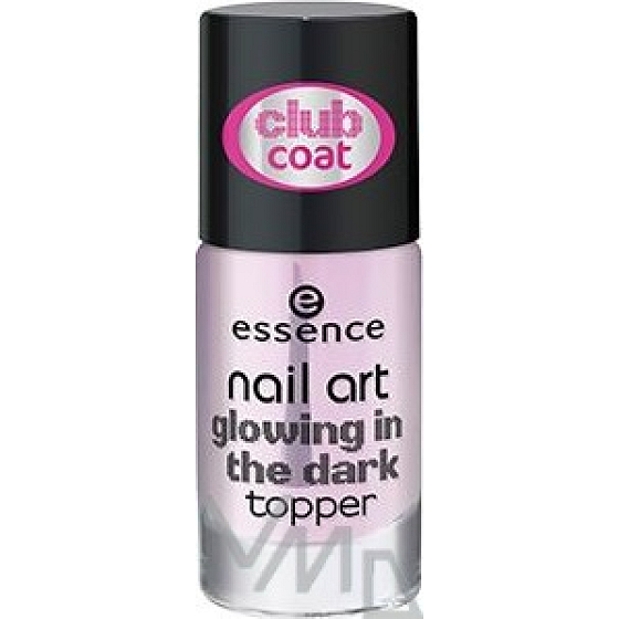 Essence Nail Art Decklack Glowing In The Dark Topper mit Glüheffekt 8 ml