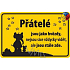 Nekupto Humorous Sign Friends sind wie Sterne 15x10 cm 1 Stück