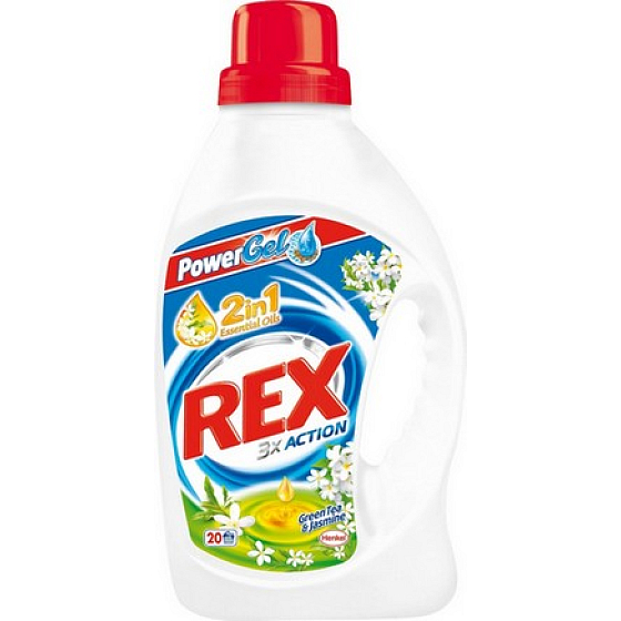 Rex 3x Action Grüntee & Jasmin Gel zum Waschen 20 Dosen 1,46 l