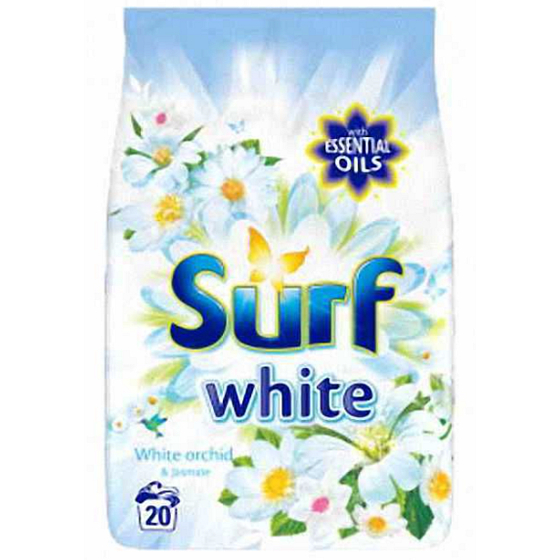 Surf White Orchid & Jasmine Waschpulver für weiße Wäsche 20 Dosen 1,4 kg