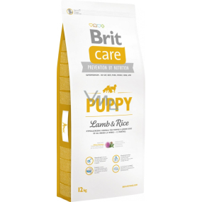 Brit Care Junoir Lamm + Reis Super Premium Futter für Welpen, kleine und mittlere Rassen 12 kg