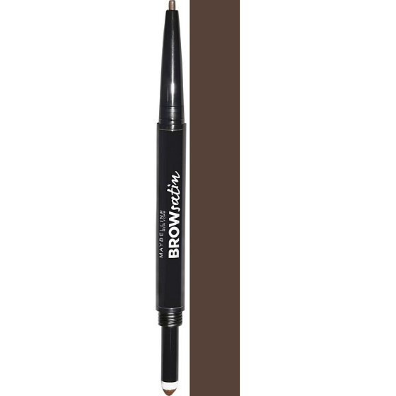 Maybelline Brow Satin Smoothing 2in1 Bleistift und Augenbrauenschatten 02 Mittelbraun 0,71 g
