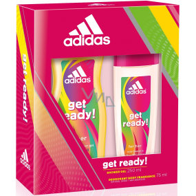Adidas machen Sie sich bereit! für Sie Eau de Parfum 75 ml + 250 ml Duschgel, Kosmetikset
