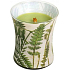 WoodWick Decal Fern - Farnduftkerze mit Holzdocht und Deckelglas Medium 275 g
