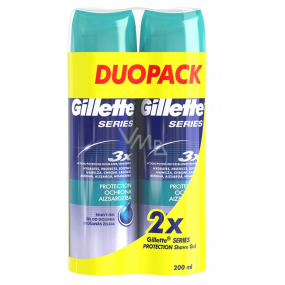 Gillette Series Protection Rasiergel für Männer 2 x 200 ml, Duopack