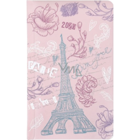 Albi Diary 2020 Tasche wöchentlich Eiffelturm 15,5 x 9,5 x 1,2 cm