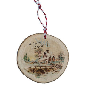 Böhmen Geschenke Handgemachte Weihnachtsverzierung Holz Weihnachtsdorf 6 cm