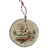 Böhmen Geschenke Handgemachte Weihnachtsverzierung Holz Weihnachtsdorf 6 cm