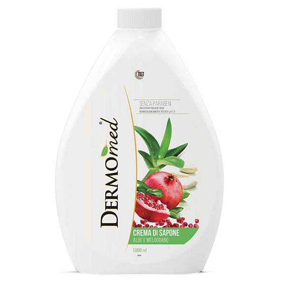 Dermomed Aloe Vera & Granatapfel Flüssigseife nachfüllen 1l