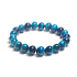 Tigerauge blau Armband elastisch Naturstein, Kugel 8 mm / 16-17 cm, Stein der Sonne und Erde, bringt Glück und Reichtum