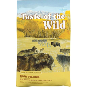 Taste of the Wild High Prairie Canine Recipe Alleinfutter für ausgewachsene Hunde aller Rassen 18 kg