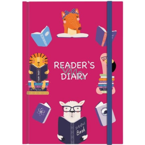 Albi Reader's Diary - Leserkalender rosa A5 60 Blatt 15,5 x 21,5 cm