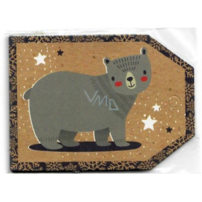 Nekupto Weihnachtsgeschenkkarten Teddybär 5,5 x 7,5 cm 6 Stück