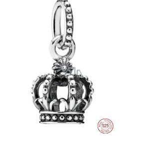 Sterling Silber 925 Royal Crown - Edler Glanz, Anhänger für Armband Symbol