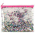 Ditipo Glitter Federmäppchen mit Reißverschluss Herzen 22 x 17 cm
