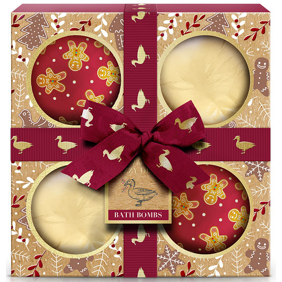 Baylis & Harding Winter Kingdom sparkling bath bomb 4 x 120 g, Kosmetikset für Frauen
