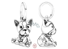 Charms Sterling Silber 925 Hund - Französische Bulldogge, Tierarmband Anhänger