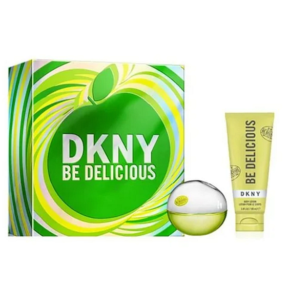 DKNY Donna Karan Be Delicious Woman Eau de Parfum 30 ml + Körperlotion 100 ml Geschenkset für Frauen