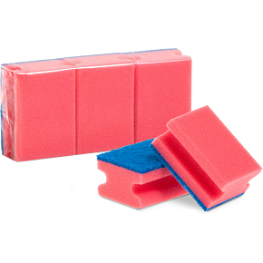 BALhome Schwämme für Geschirr rot geformt 3 Stück