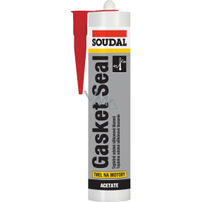 Soudal Gasket Seal Dichtmasse für Motoren bis 285 °C, rot, 310 ml