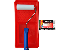 BARVY A LAKY HOSTIVAŘ Moltopren Farbroller mit Halter und Wanne, 100 mm