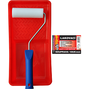 BARVY A LAKY HOSTIVAŘ Moltopren Farbroller mit Halter und Wanne, 100 mm