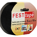 Festtape Lemovka Teppichband schwarz 50 mm × 10 m