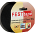 Festtape Lemovka Teppichband schwarz 50 mm × 10 m