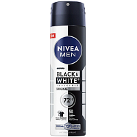 Nivea Men Black & White Invisible Original Antitranspirant, 150 ml
